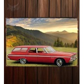 Металлическая табличка Plymouth Belvedere II 4-door Station Wagon (AR1 2-MR77)